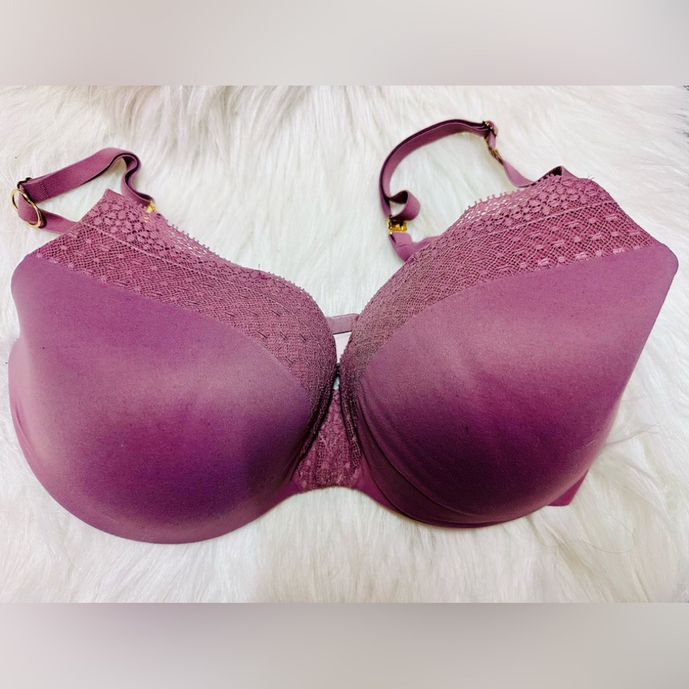 EUC Victoria’s Secret Lined-Demi/Double Demi Bra‎ Size 34DD
